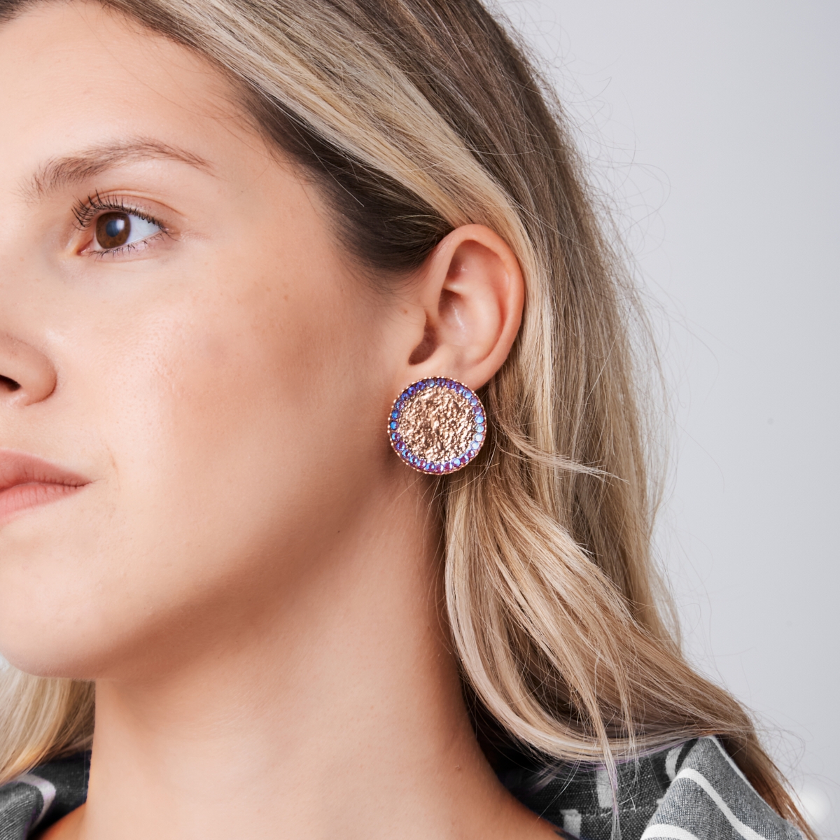 Alternative view of 5507F Helios earrings Blue