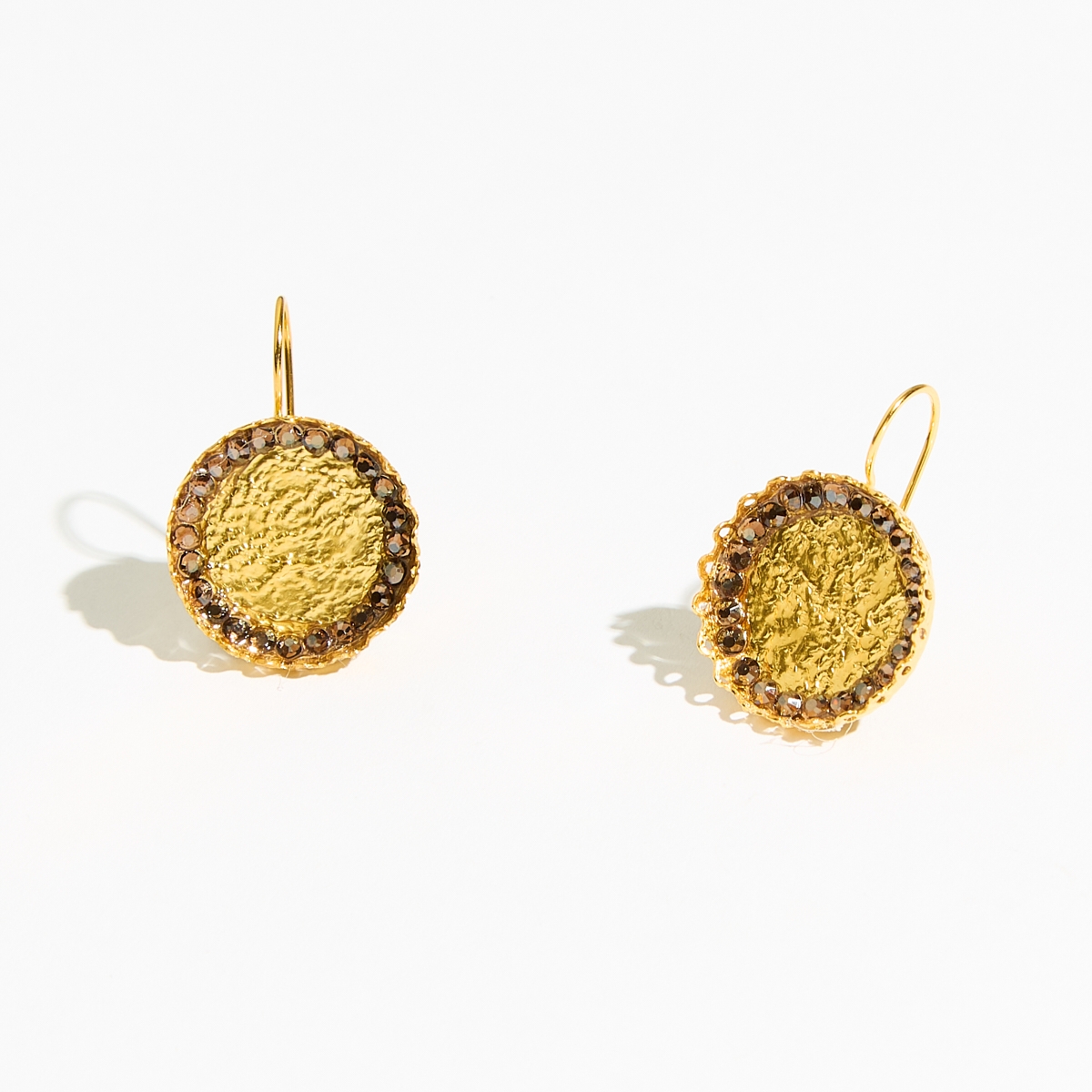 Alternative view of 5509F Colorful helios earrings Brown