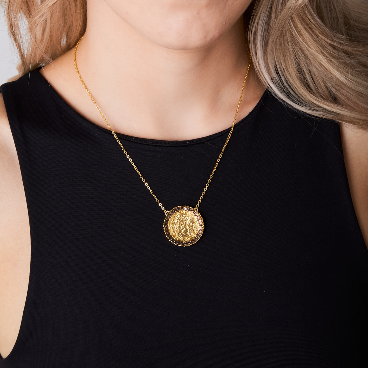 Alternative view of 5509A Colorful helios short necklace Κόκκινο