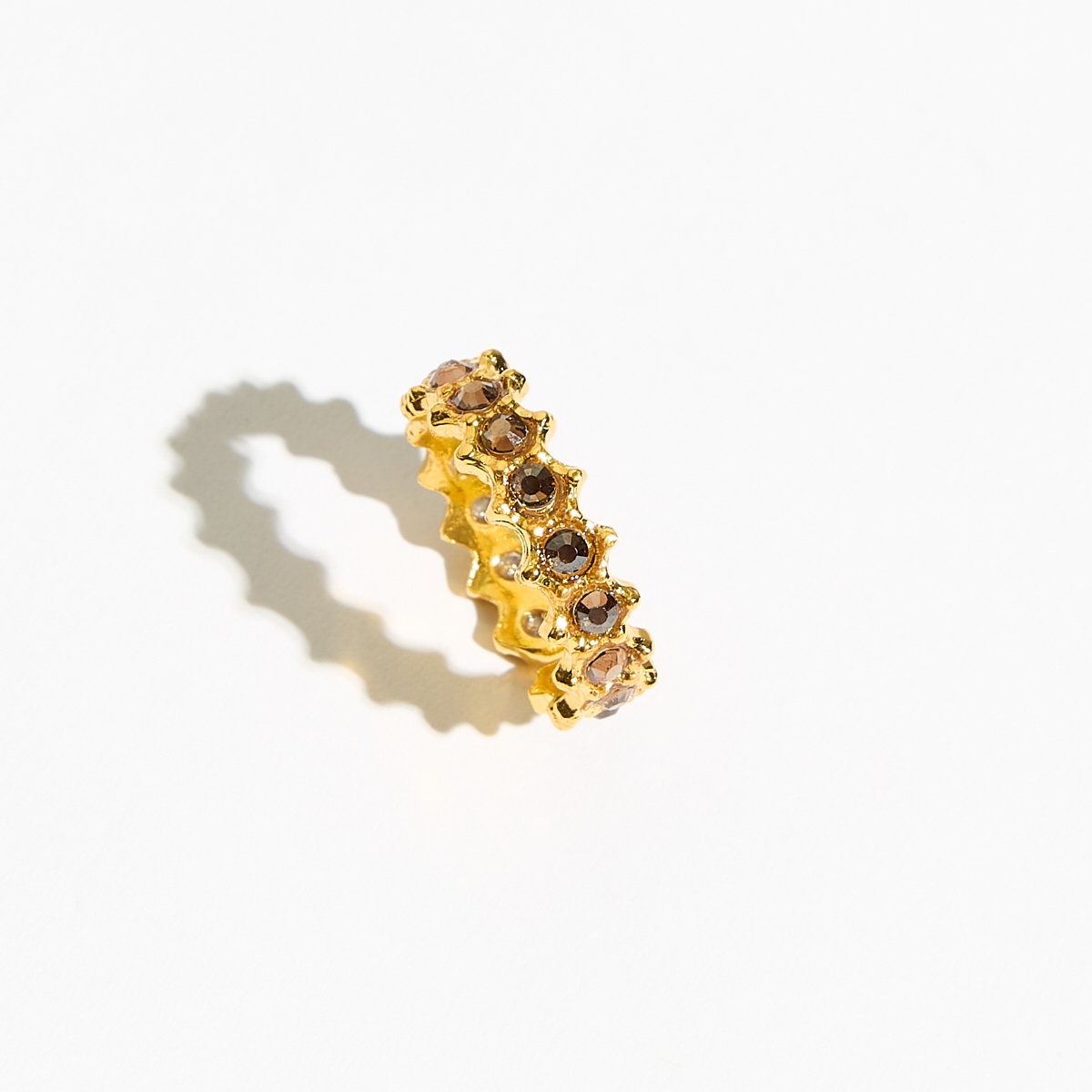 Alternative view of 5509D Crystal's dance ring Καφέ
