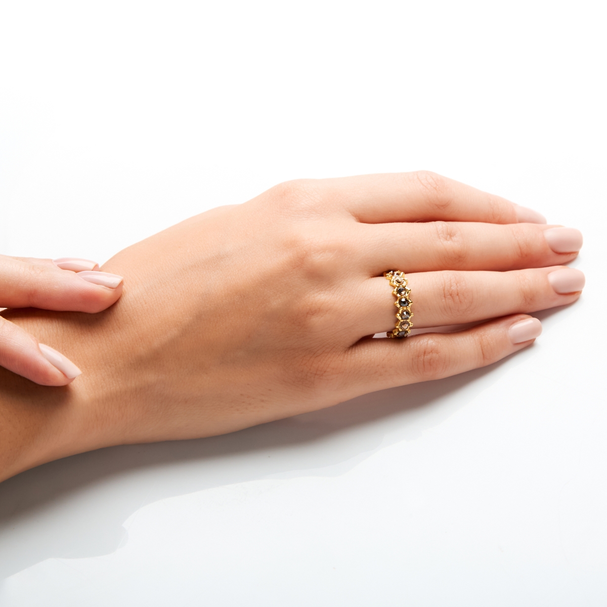 Alternative view of 5509D Crystal's dance ring Purple