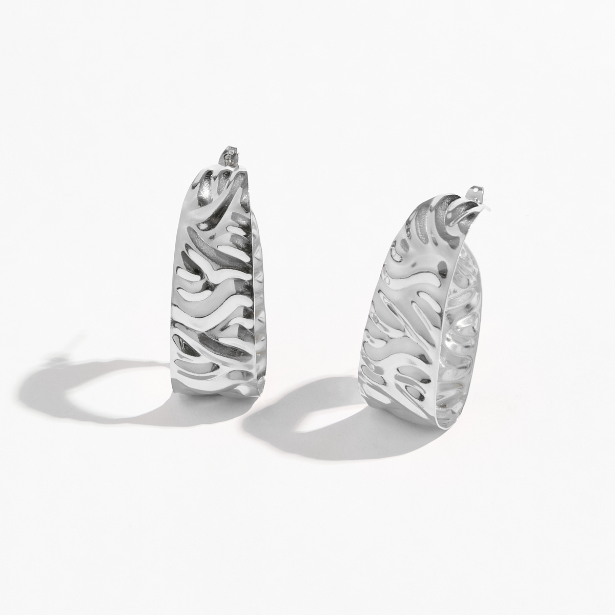 5510F Dunes earrings Catherine bijoux Silver