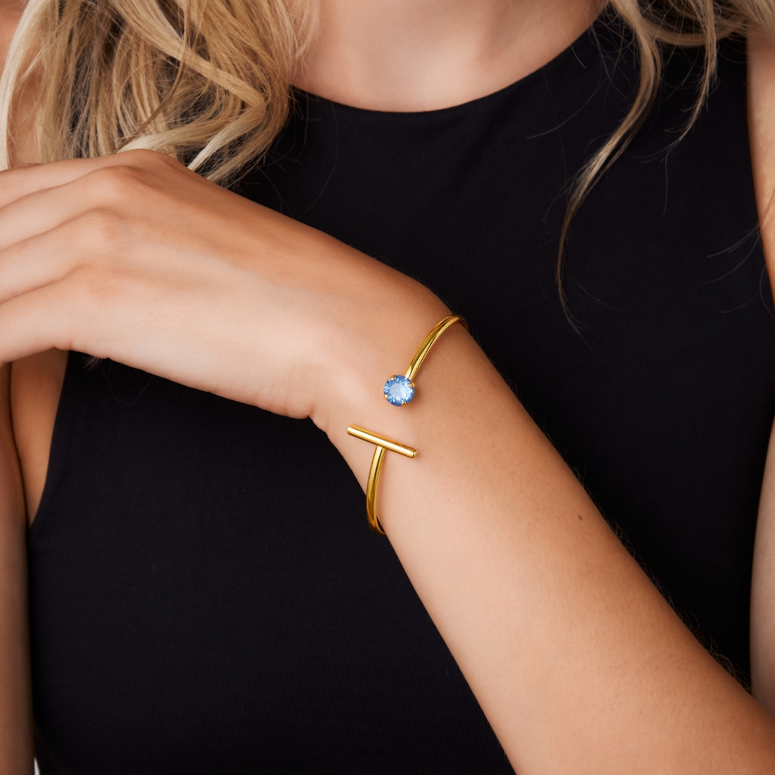 Alternative view of 5533E Colorful frame bracelet Μωβ