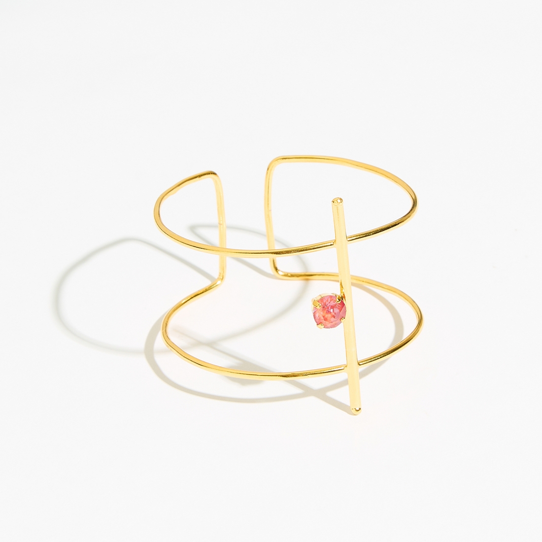 Alternative view of 5534E Colorful frame bangle Καφέ