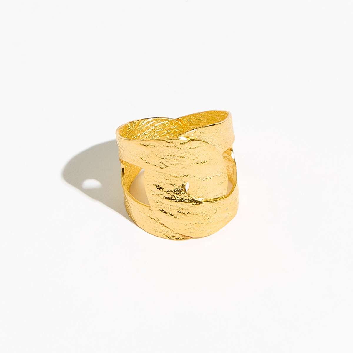 Alternative view of 5521D Liquid metal small ring Χρυσό