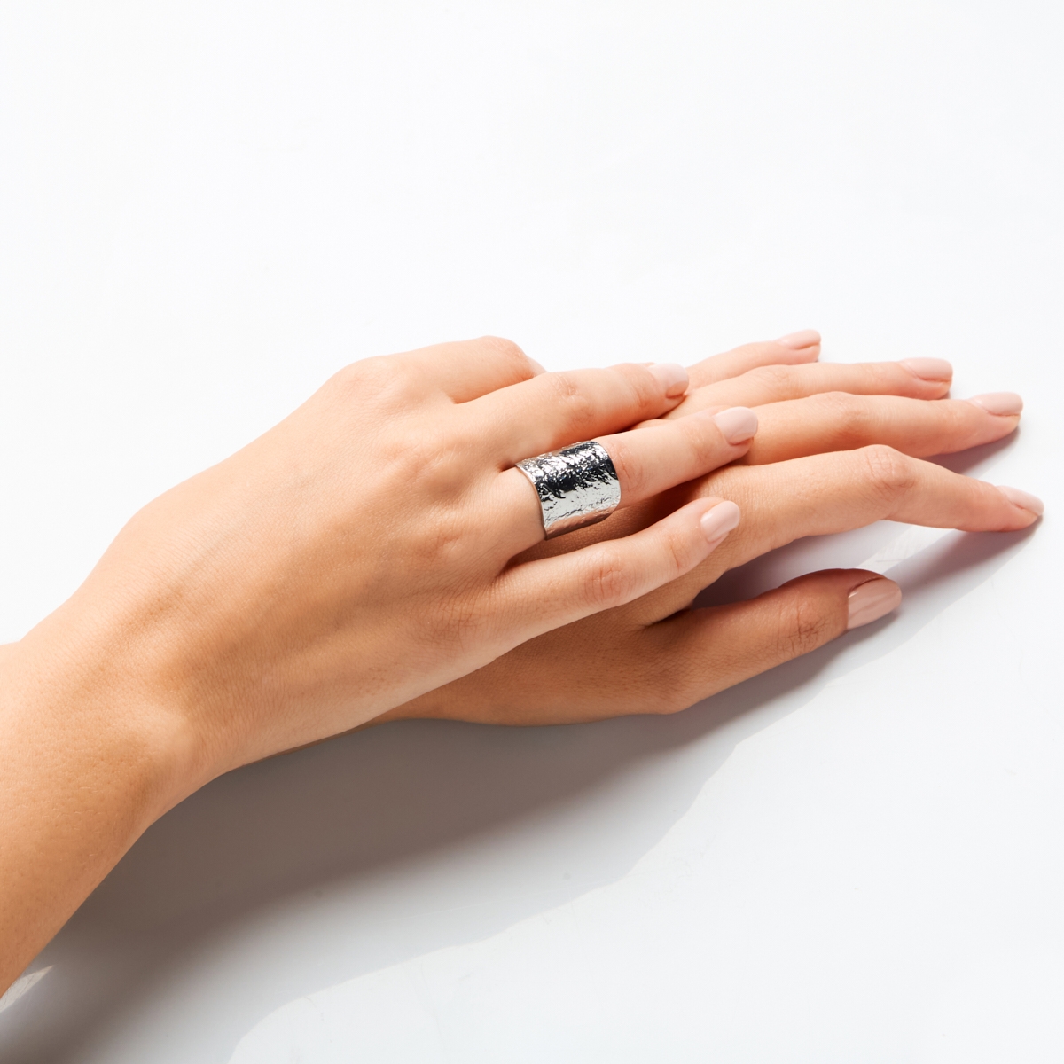 Alternative view of 5523C Liquid metal ring Ροζ χρυσό