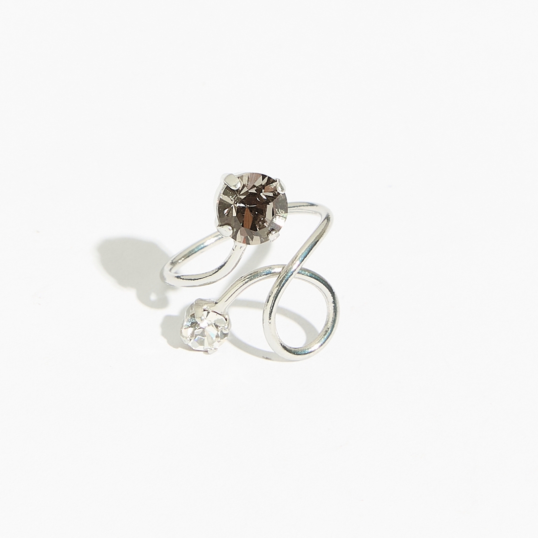 Alternative view of 5559D Luna twist small ring Γκρι