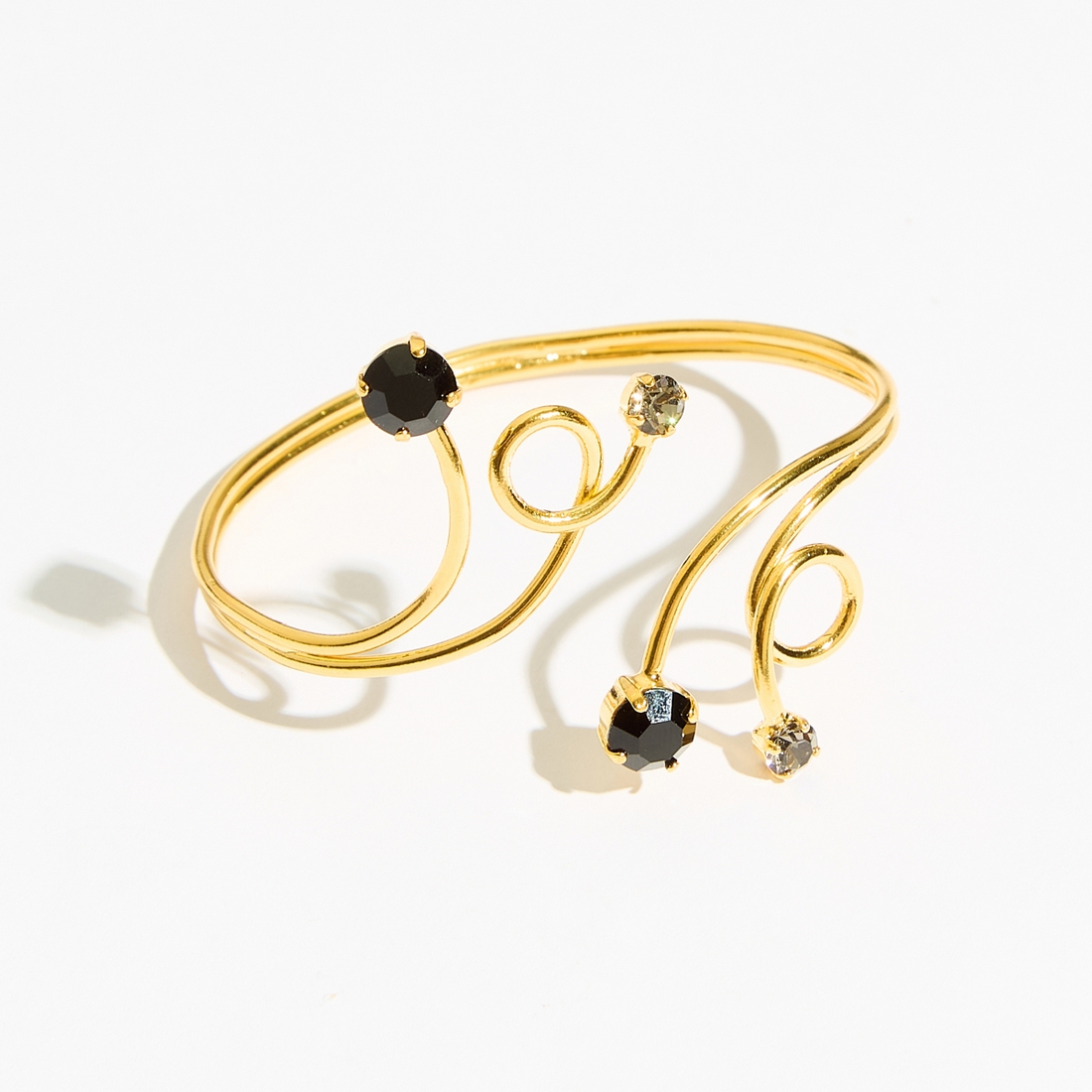 Alternative view of 5560E Luna twist double bracelet Black