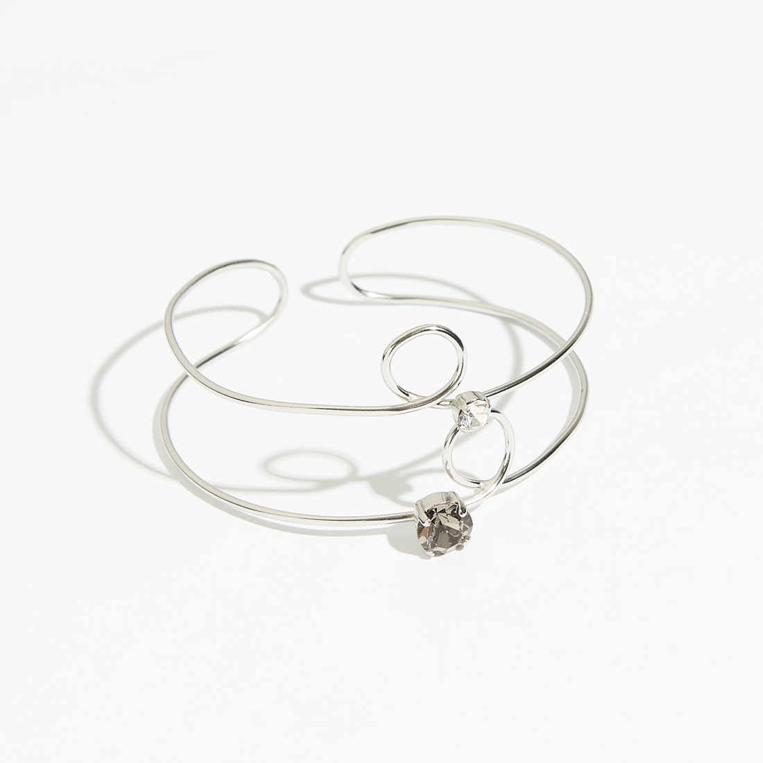 Alternative view of 5561E Luna twist bracelet Grey