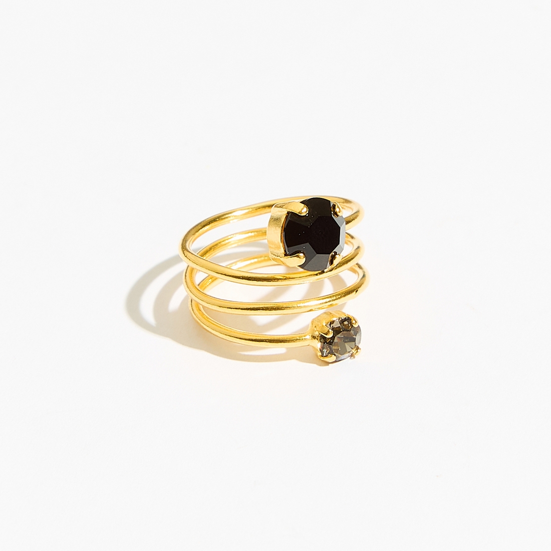 Alternative view of 5561D Luna twist ring Black