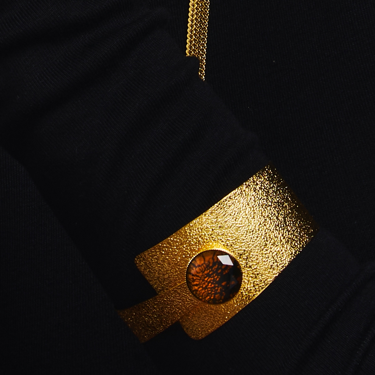 Alternative view of 5573E Real handmade crystal bangle Ασημί