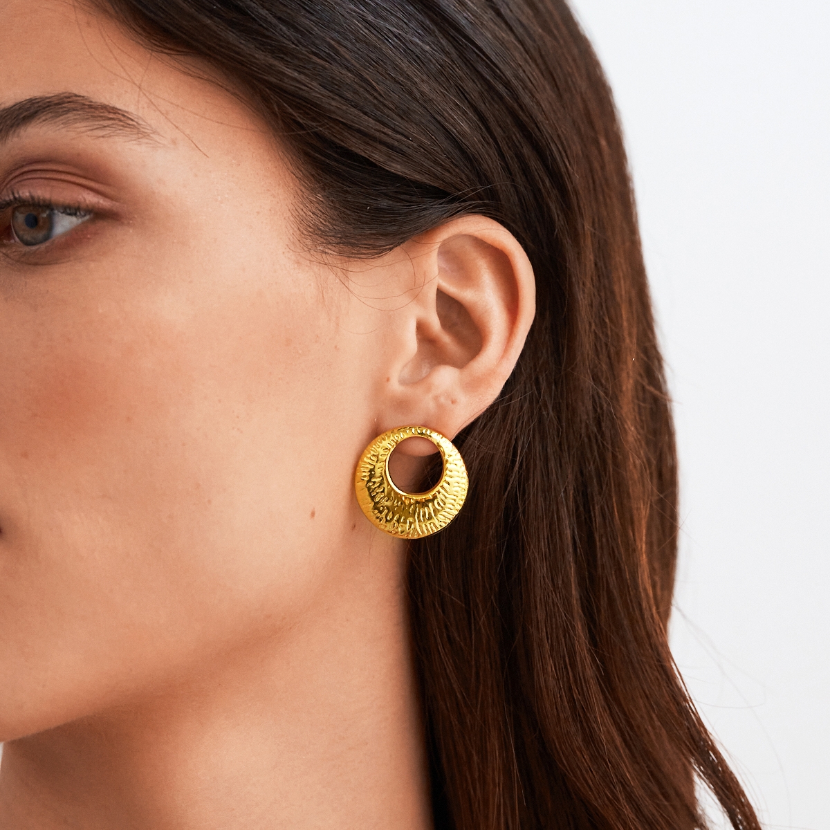 Alternative view of 5595F Eclipse glow earrings Silver