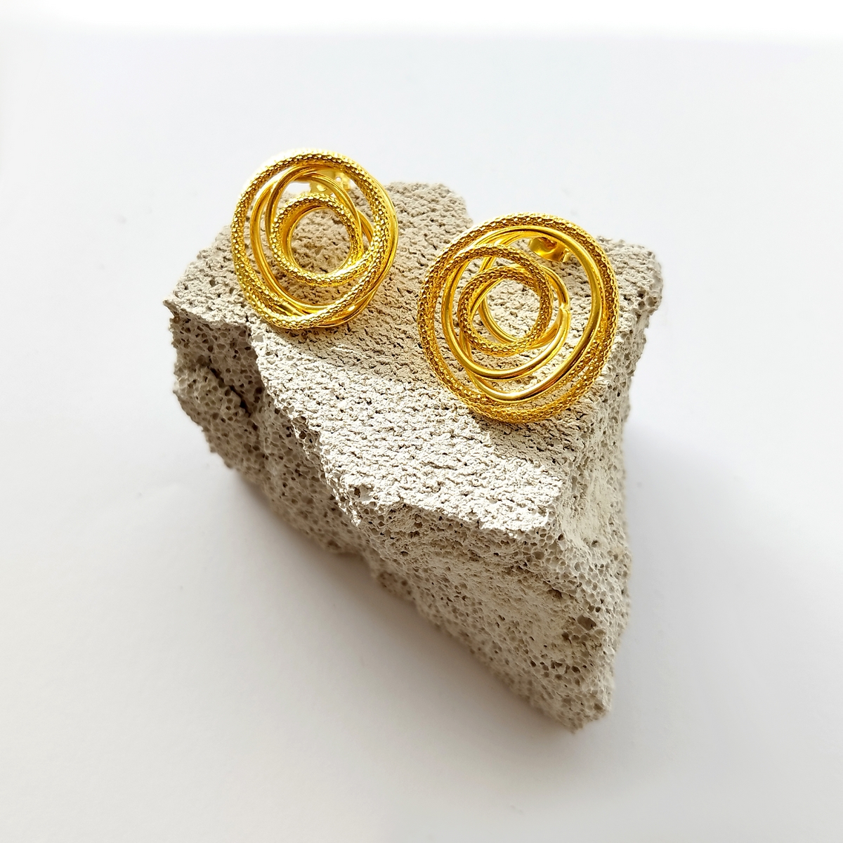 Alternative view of 5607F Eternal loop earrings Ασημί