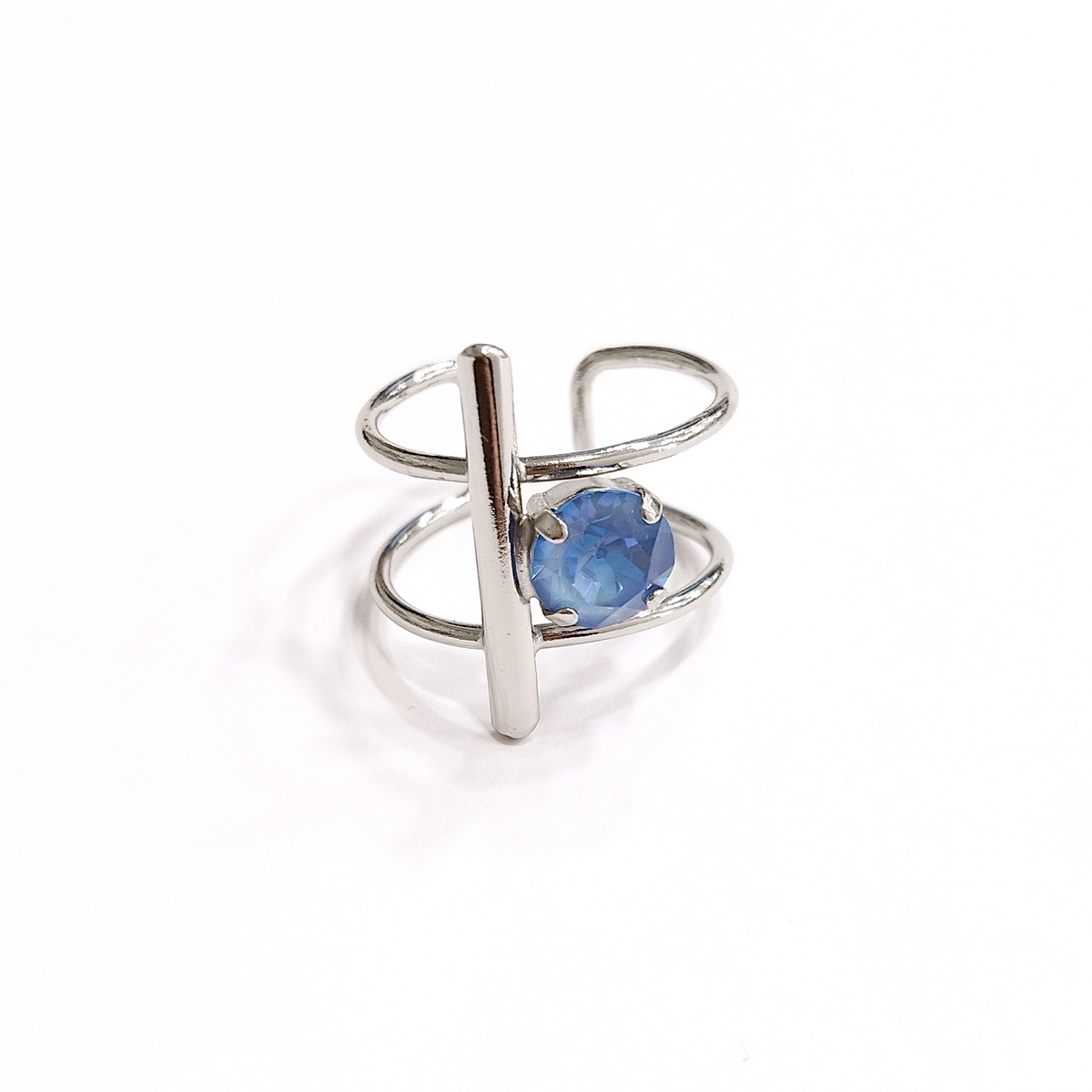 5534D Colorful frame big ring Catherine bijoux Light