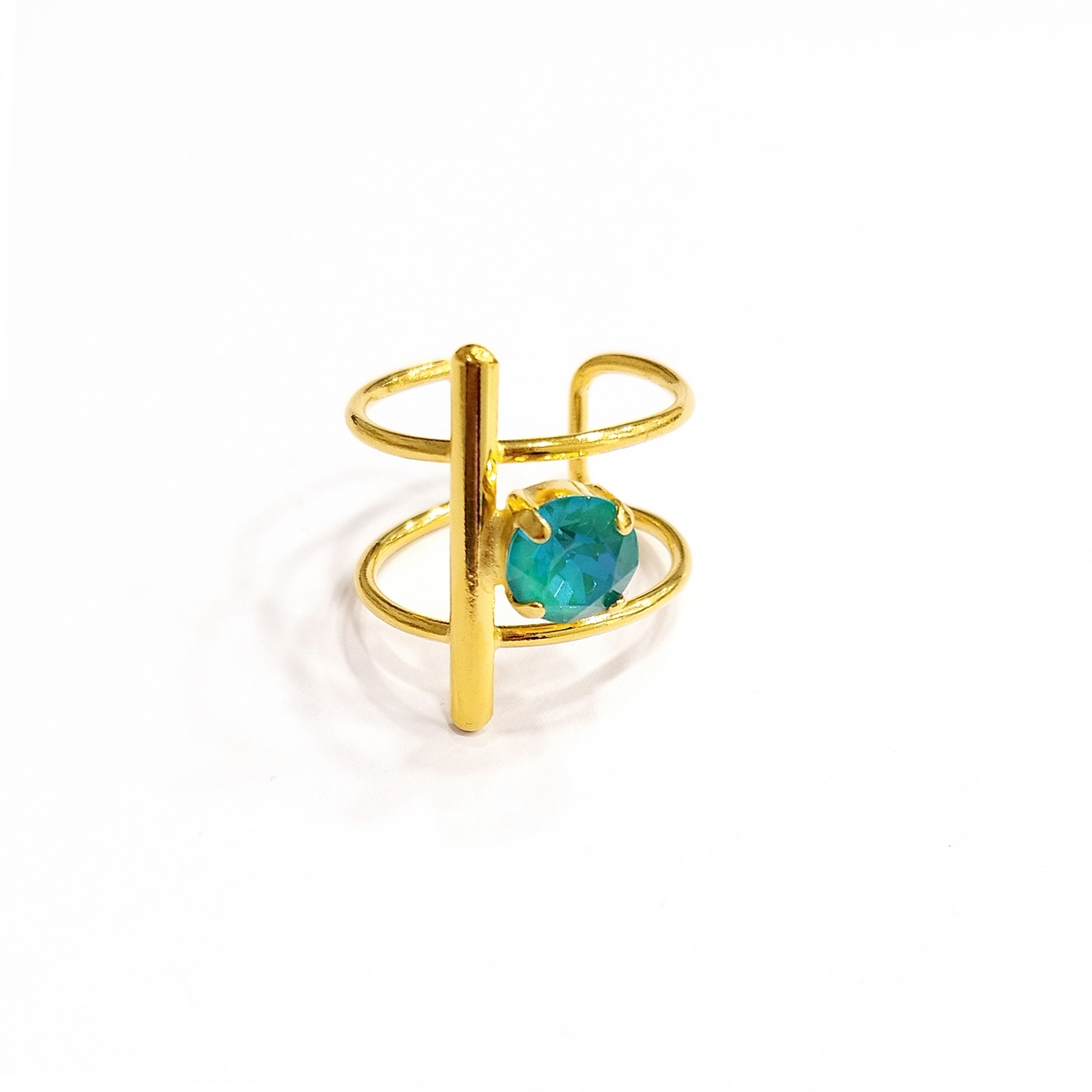 5534D Colorful frame big ring Catherine bijoux Light