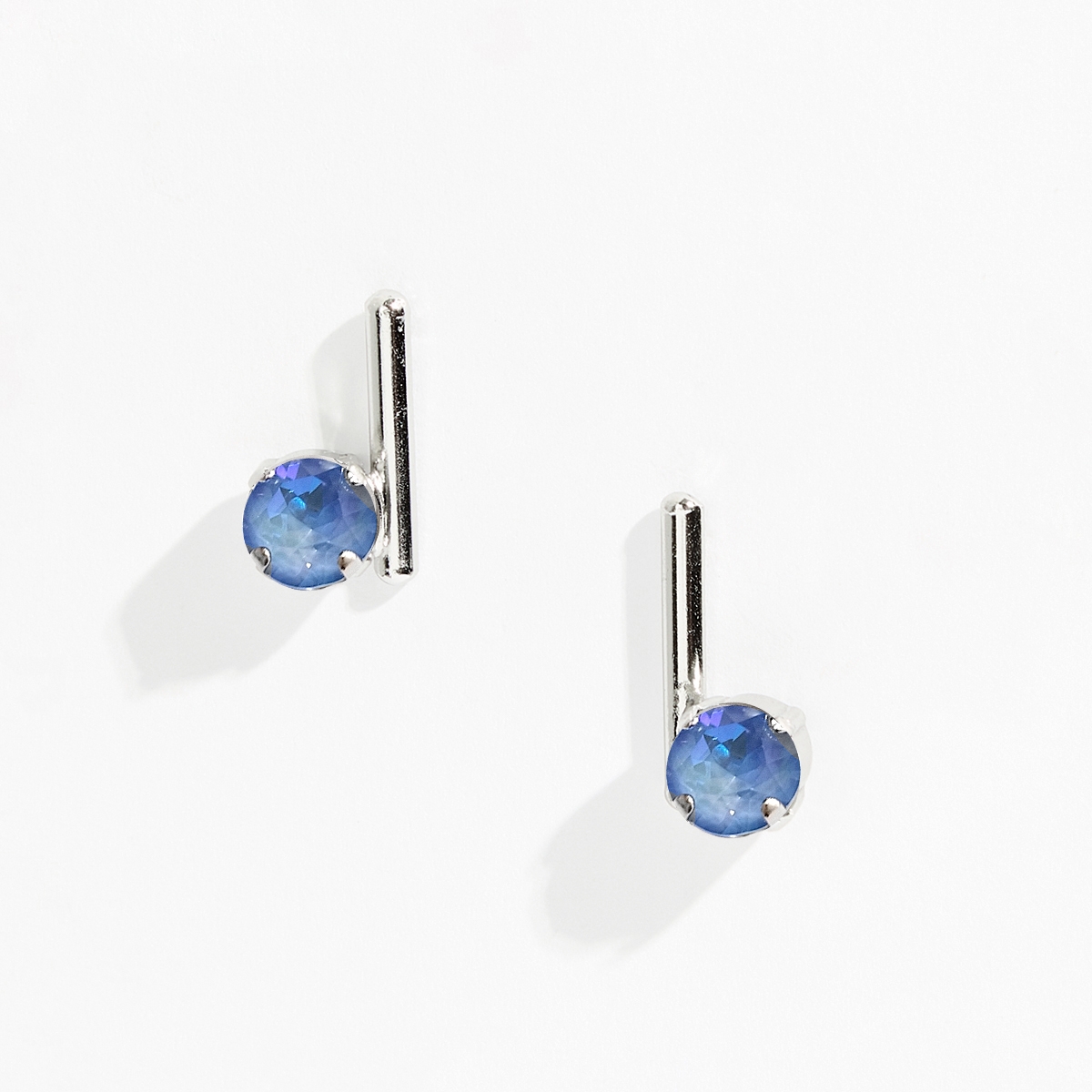5534F Colorful frame small earrings Catherine bijoux Light