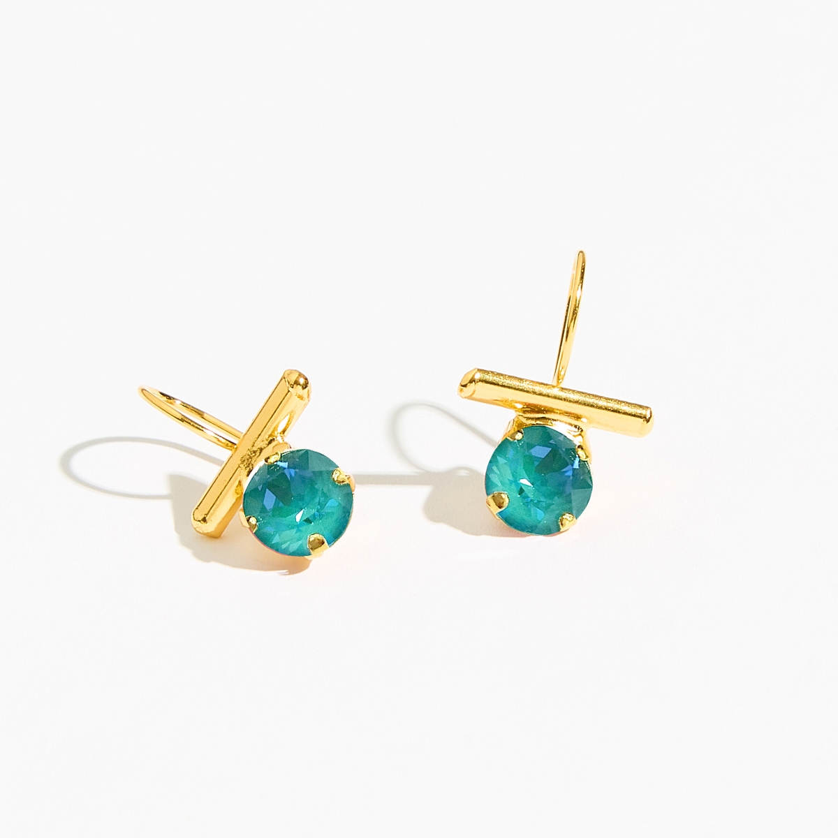 Alternative view of 5535F Colorful frame simple earrings Catherine bijoux Light