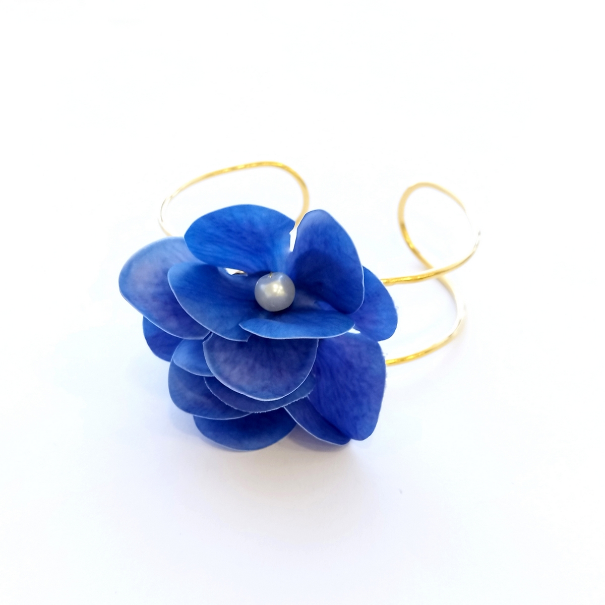 Alternative view of 5629E Primrose and pearls bangle Catherine bijoux Μπλε