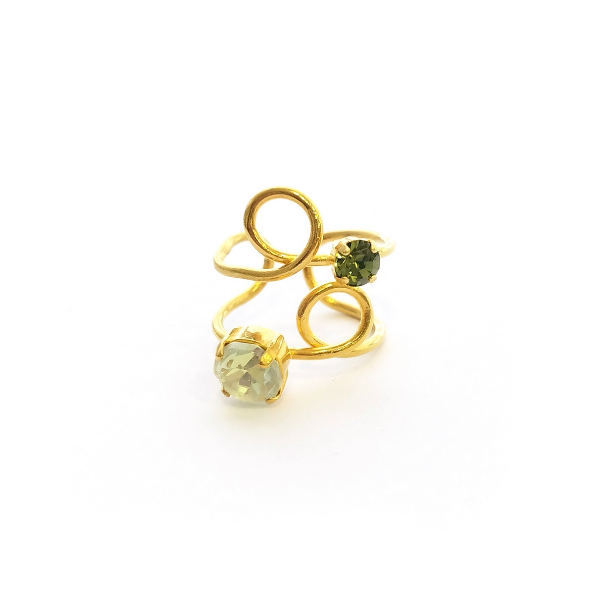 5558D Luna twist ring Catherine bijoux Light