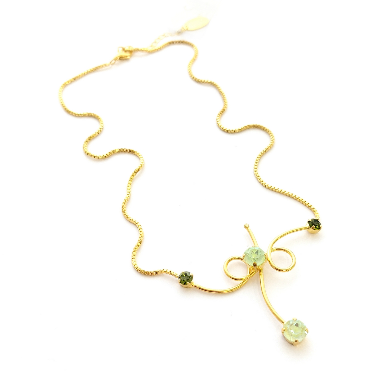 5559A Luna twist necklace Catherine bijoux Light