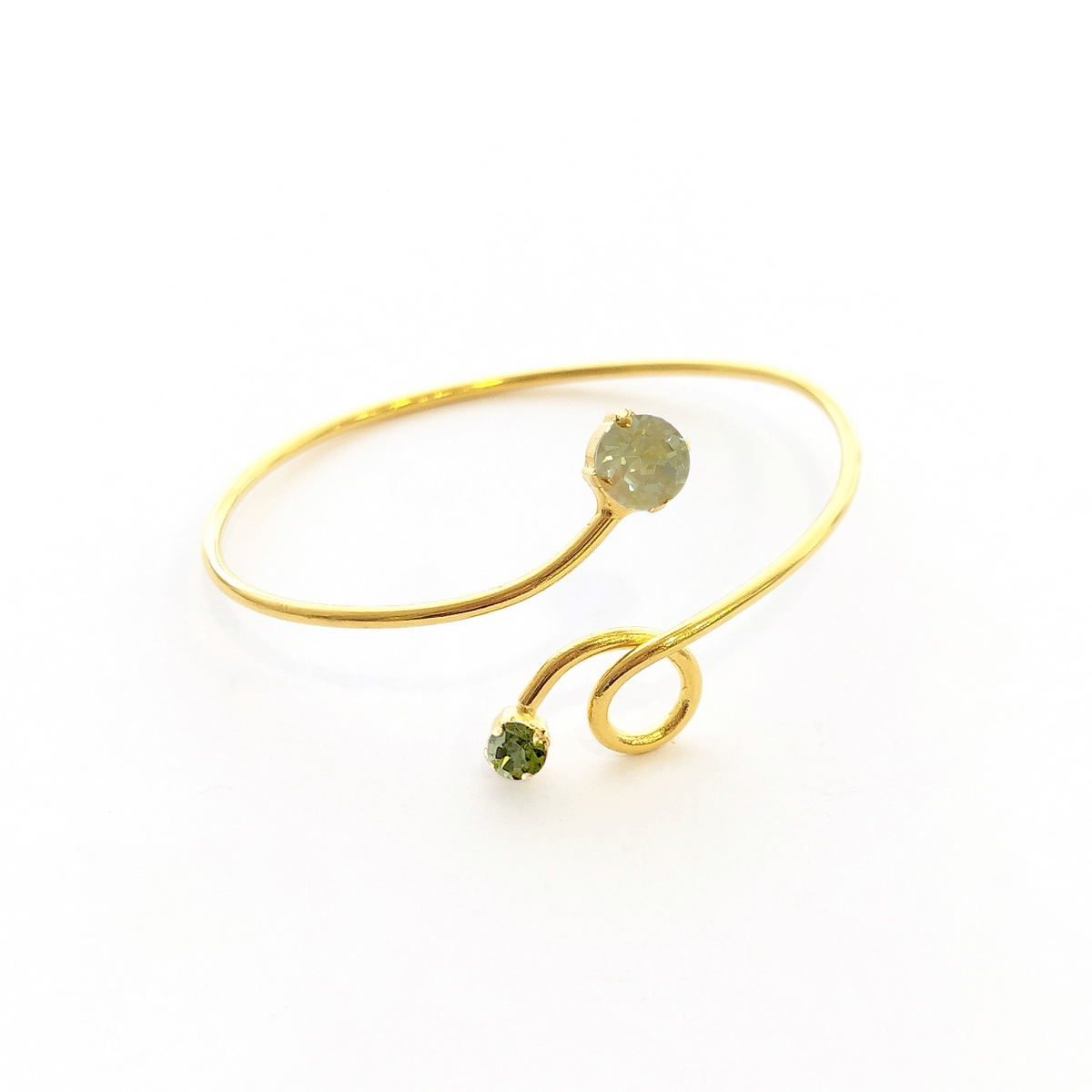 5559E Luna twist small bangle Catherine bijoux Light