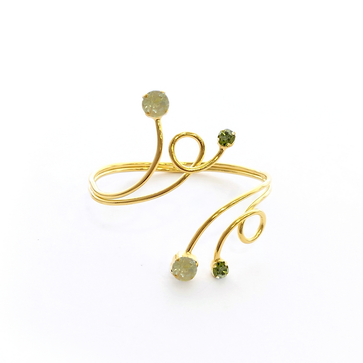 5560E Luna twist double bracelet Catherine bijoux Light
