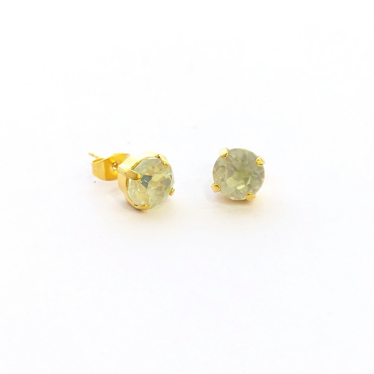 5563F Small crystal earrings Catherine bijoux Light