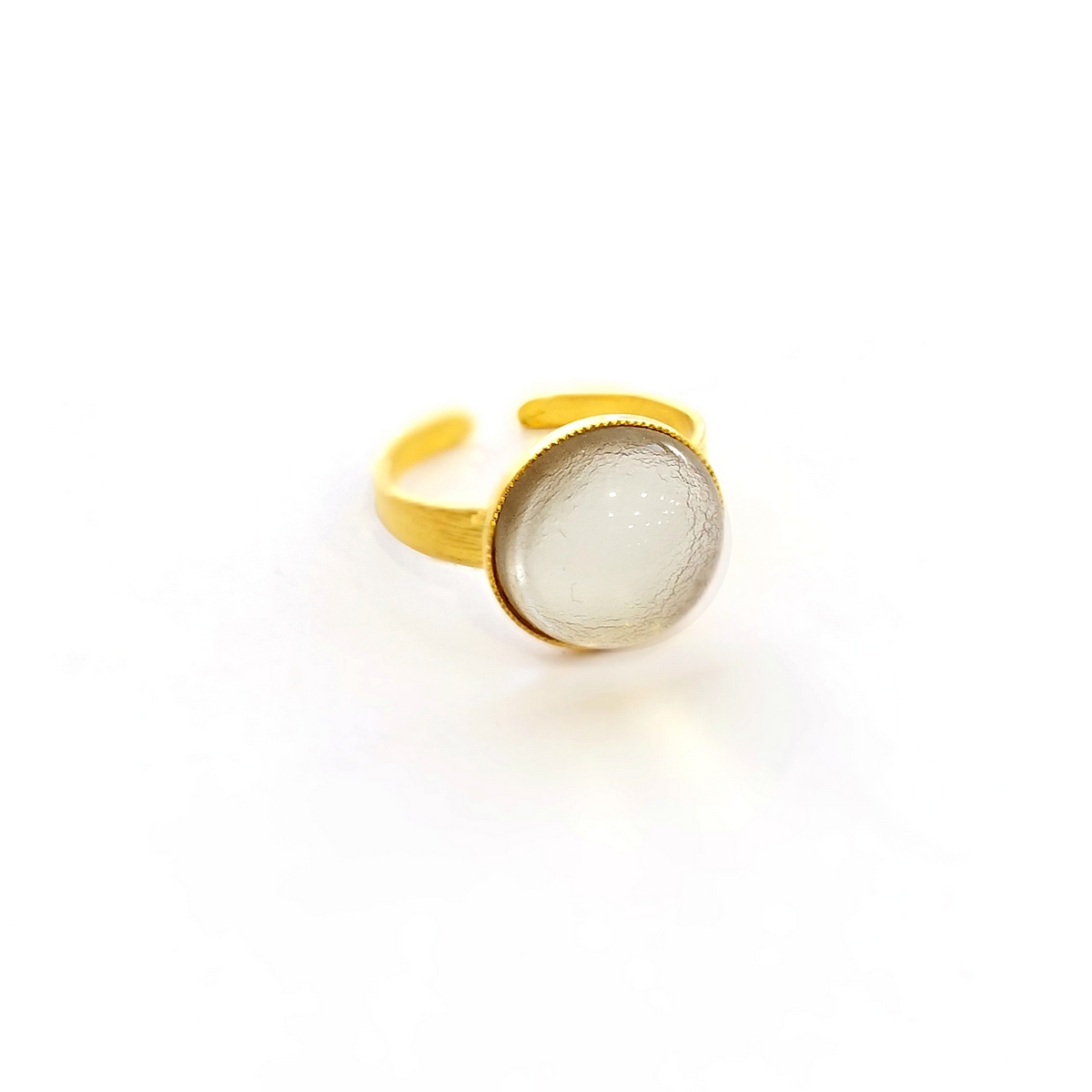 5723D Moonlight small χειροποίητο δαχτυλιδι Catherine bijoux Άσπρο