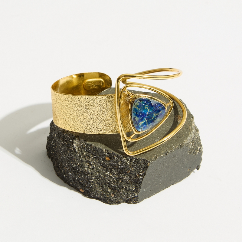 5867E Blue edge χειροποίητο βραχιόλι Catherine bijoux Μπλε